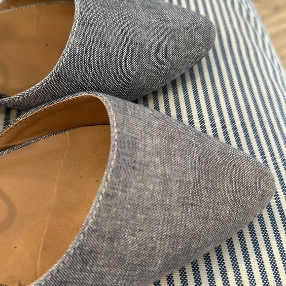 Gap size 9 blue chambray flats. - Picture 2 of 8